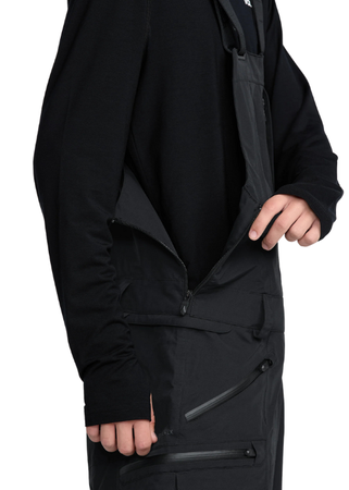 Męskie Spodnie snowboardowe Volcom Rain Gore Tex Bib Overall Black
