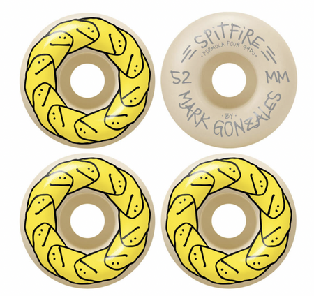 Kółka do deskorolki Spitfire -  F4 Gonz Shmoo Classic yellow