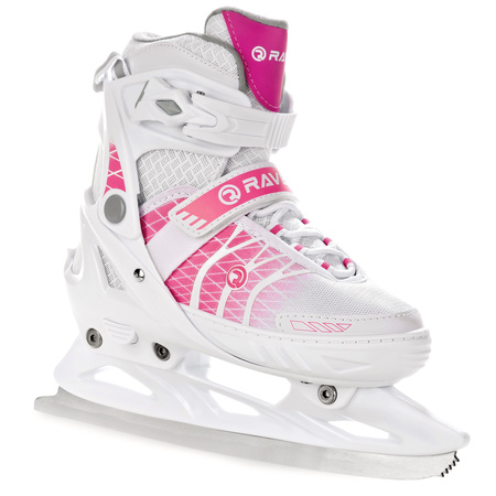 Rolki Regulowane RAVEN Crystal White/Pink