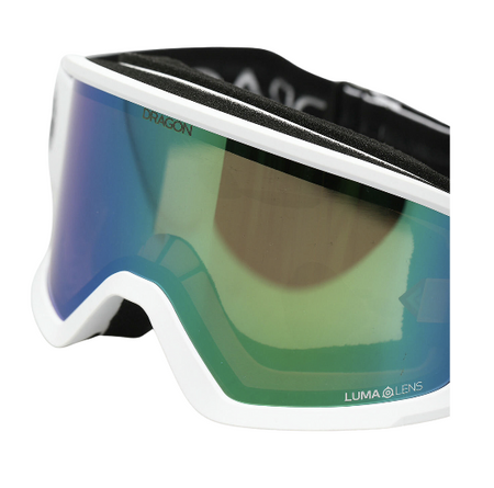 Gogle Snowboardowe - Dragon DX3 OTG white/lumalens green ion