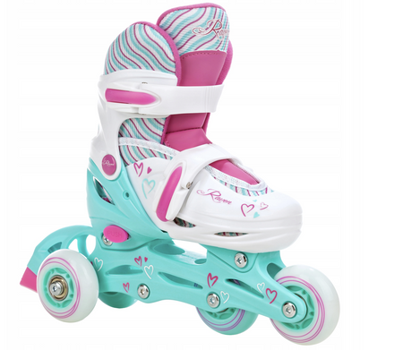 Rolki Regulowane 3w1 - RAVEN Loret Mint LED