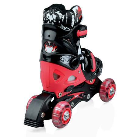 Rolki/Wrotki 3w1 RAVEN Singer Black/Red