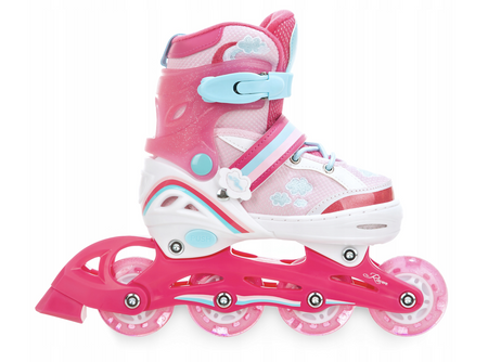 Rolki regulowane 4w1-  Raven Zoya  Kółka LED