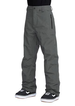 Męskie Spodnie snowboardowe - Volcom L Gore Tex dark grey