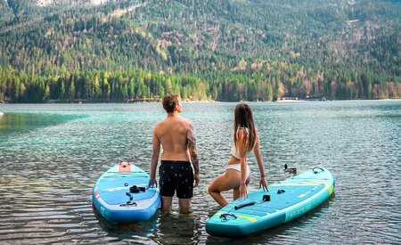 Deska SUP RAVEN WaveCruiser Blue/Lime 350cm