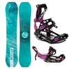 Damski zestaw snowboard Raven pro marble Carbon
