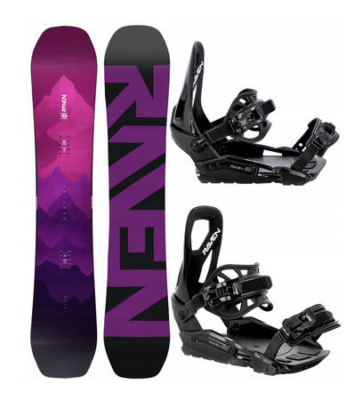 Damski zestaw snowboard Raven Destiny + wiązania s230 