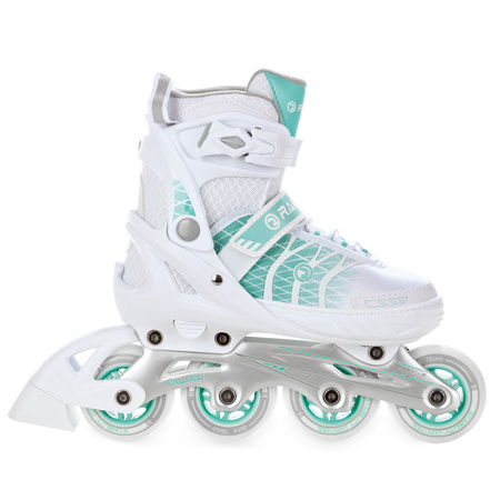 Rolki Regulowane RAVEN Crystal White/Mint