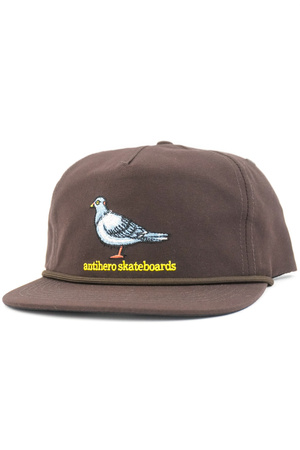 Czapka z daszkiem Antihero - Lil Pigeon brown/yellow