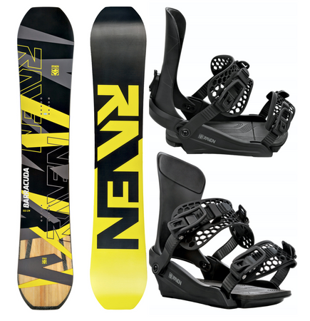 Męski zestaw snowboardy Raven Barracuda Carbon 