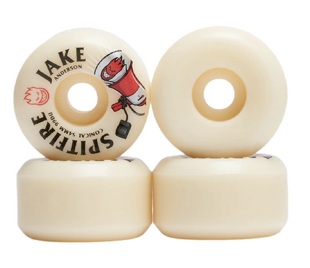 Kółka do deskorolki Spitfire - F4 Jake Burn Squad  Conical white