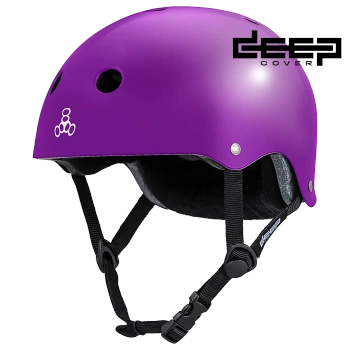Kask Triple eight - Deep Cover Purple Glossy