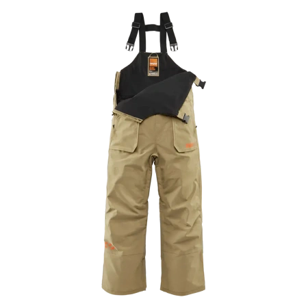 Męskie Spodnie snowboardowe - ThirtyTwo Basement Bib khaki