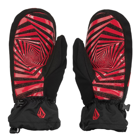 Męskie Rękawice Snowboardowe Rękawice Volcom Millicent Mitt Red