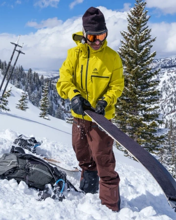 Męska Kurtka snowboardowa Jones - Shralpinist Stretch Recycled 3L Lime