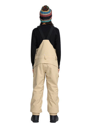 Damskie Spodnie Snowboardowe Volcom Creston 3D Stretch Bib Overall oatmeal