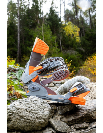 Męskie Wiązania snowboardowe - grey/orange