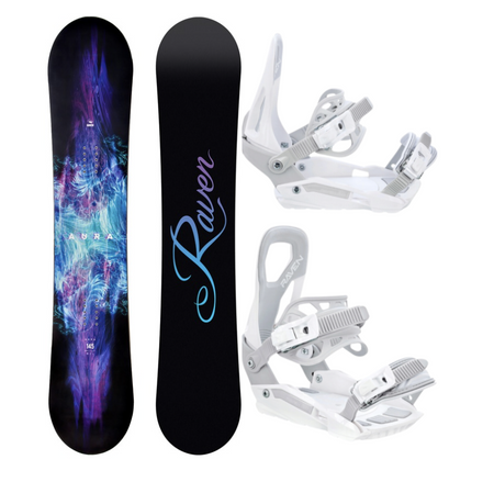 Damski zestaw snowboard Raven Aura