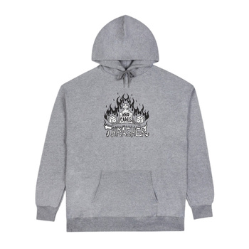 Bluza z kapturem Thrasher - Who Cares Grey