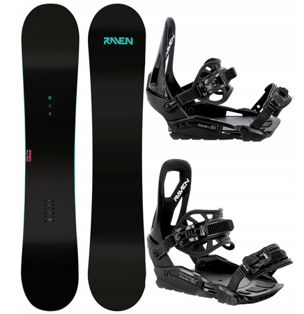 Damski zestaw snowboard Raven pure mint + wiązania s230