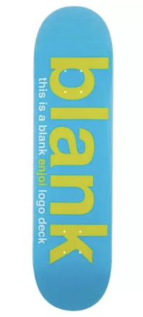 Deck do deskorolki Enjoi - Blank blue