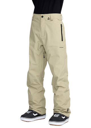 Męskie Spodnie snowboardowe - Volcom L Gore Tex moose green