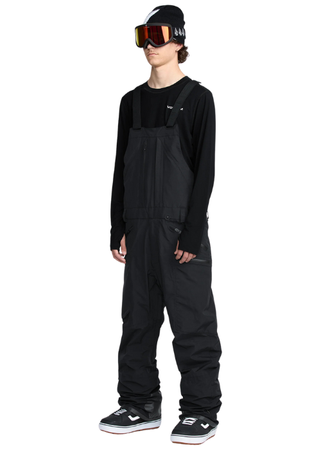 Męskie Spodnie snowboardowe Volcom Rain Gore Tex Bib Overall Black