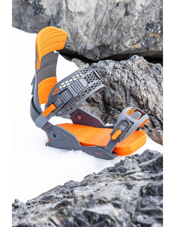 Męskie Wiązania snowboardowe - grey/orange