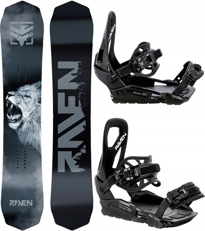 Męski Zestaw snowboardowy Raven Lion + wiązania s230 