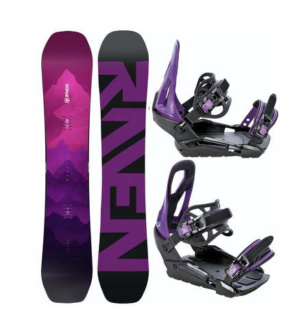 Damski zestaw snowboard Raven Destiny + wiązania s230 