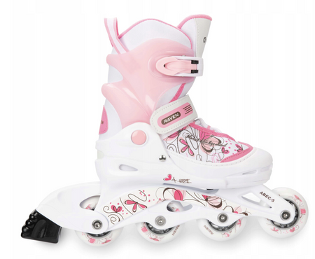 Rolki 3w1 Regulowane -  RAVEN Laguna White/Pink