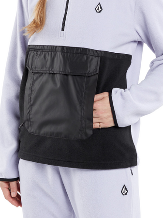 Damska Bluza aktywna Volcom Polar 1/2 Zip  lilac ash