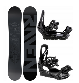 Męski zestaw Snowboard RAVEN Solid steel  + Wiązania s230