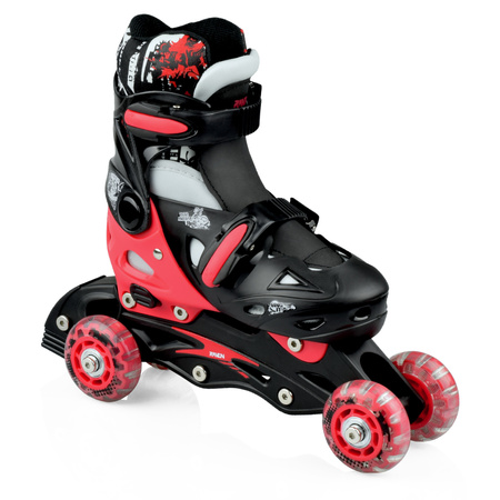 Rolki/Wrotki 3w1 RAVEN Singer Black/Red