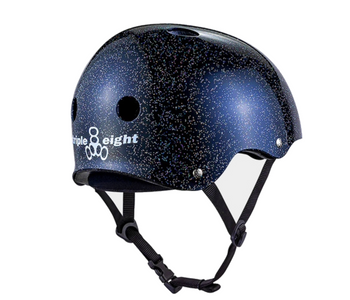 Kask Triple eight - Deep Cover Helmet Black glitter