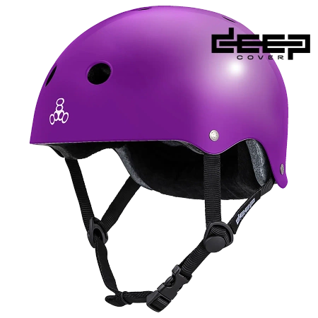 Kask Triple eight - Deep Cover  Purple Glossy