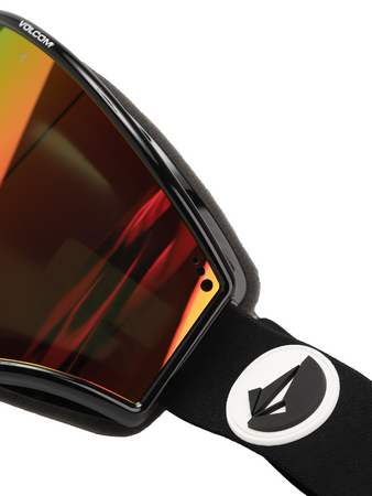 Gogle Volcom Yae gloss black red chrome