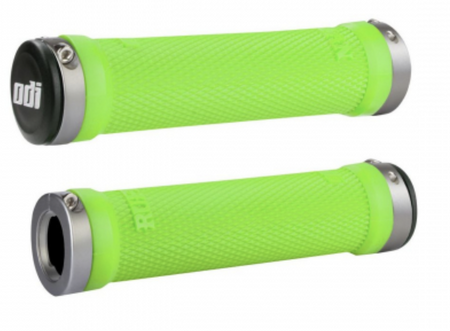 Gripy ODI Ruffian Lock-On Lime Green/Grey