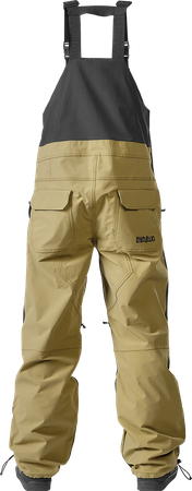 Męskie  Spodnie snowboardowe ThirtyTwo Basement Bib black/tan 2024