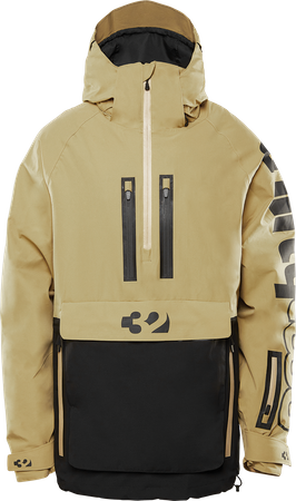 Męska  Kurtka snowboardowa ThirtyTwo Light Anorak black/tan 