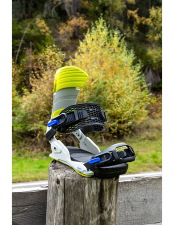 Męskie Wiązania snowboardowe - fifty grey/lime