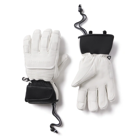 Rękawiczki snowboardowe/narciarskie - Whitespace Leather Riding White
