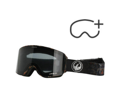 Gogle Snowboardowe - DRAGON NFX MAG OTG fireleaf/lumalens dark smoke/lumalens amber