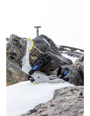 Męskie Wiązania snowboardowe - fifty grey/lime