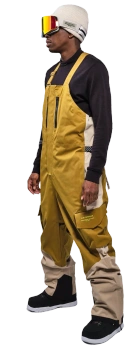 Spodnie snowboardowe WHITESPACE - 2L Cargo Insulated Bib Khaki