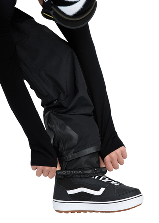 Męskie Spodnie snowboardowe Volcom Rain Gore Tex Bib Overall Black