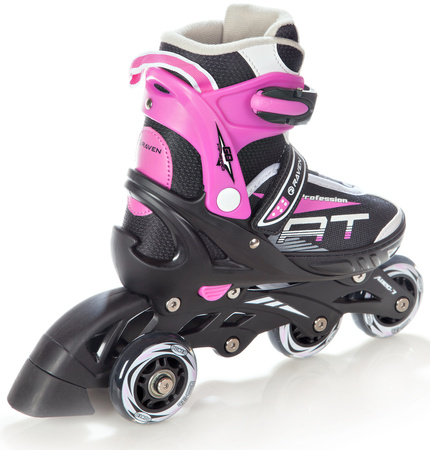 Rolki Regulowane RAVEN Profession Black/Pink