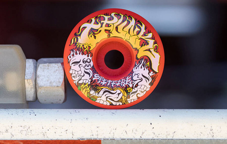 Kółka do deskorolki Spitfire -  F4 Savie T-Funk  Conical Full red