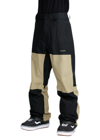 Męskie Spodnie snowboardowe - Volcom Dua Gore Tex Black