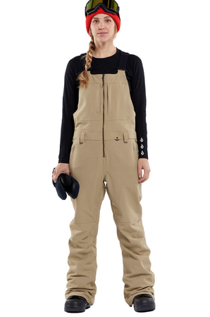 Damskie Spodnie snowboardowe Volcom Swift Bib Overall dark khaki 2024